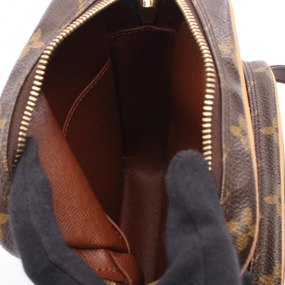 Louis Vuitton Amazon Brown Leather Canvas Monogram Shoulder Bag